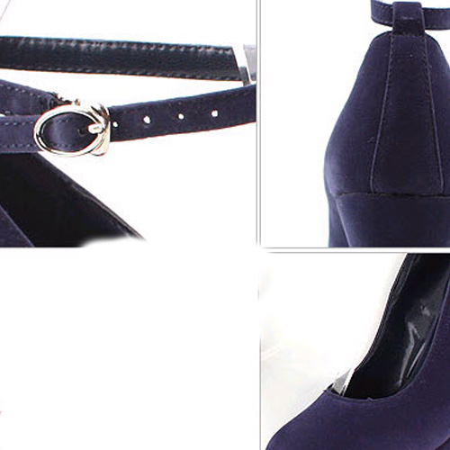 closed toe wedge ankle strap