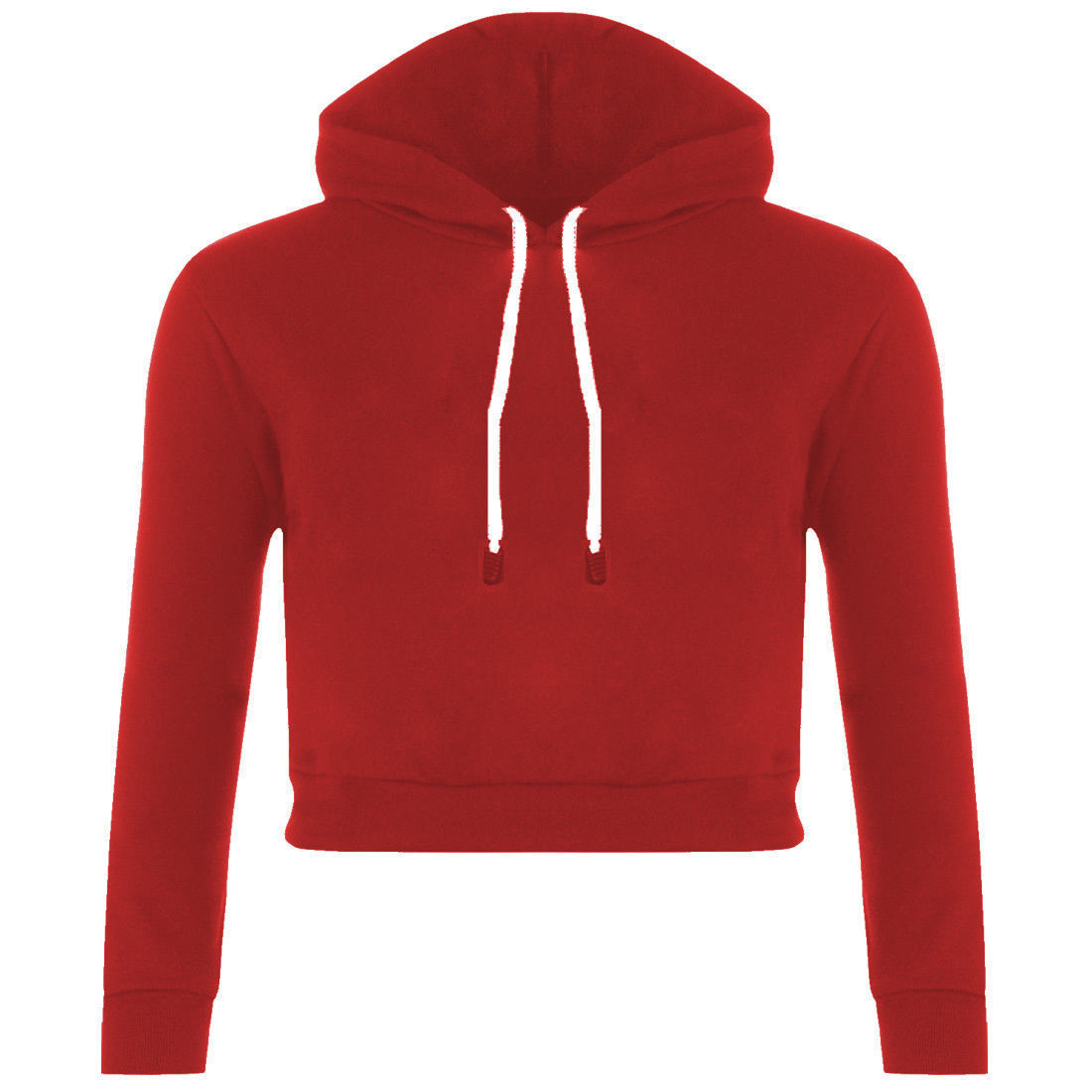 Fashion Long Sleeves Red Women Hoodies Only Top_Sweats&Hoodies