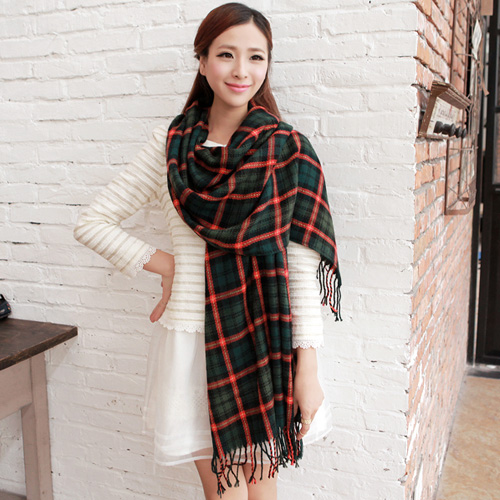 Hot Sale Fashion Green Acrylic Scarf_Scarves&Hats_Accessories ...