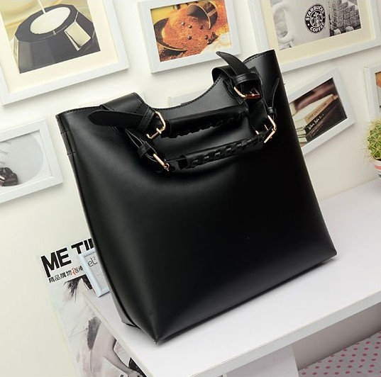 Fashion Solid Zipper Black PU Clutches Bag_Clutches Bags_Bags ...